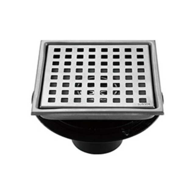 JOMOLA Stainless Steel Floor Drain Square Grid Flange