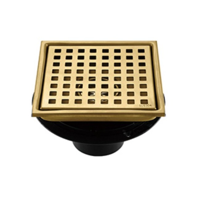 JOMOLA Stainless Steel Floor Drain Square Grid Flange