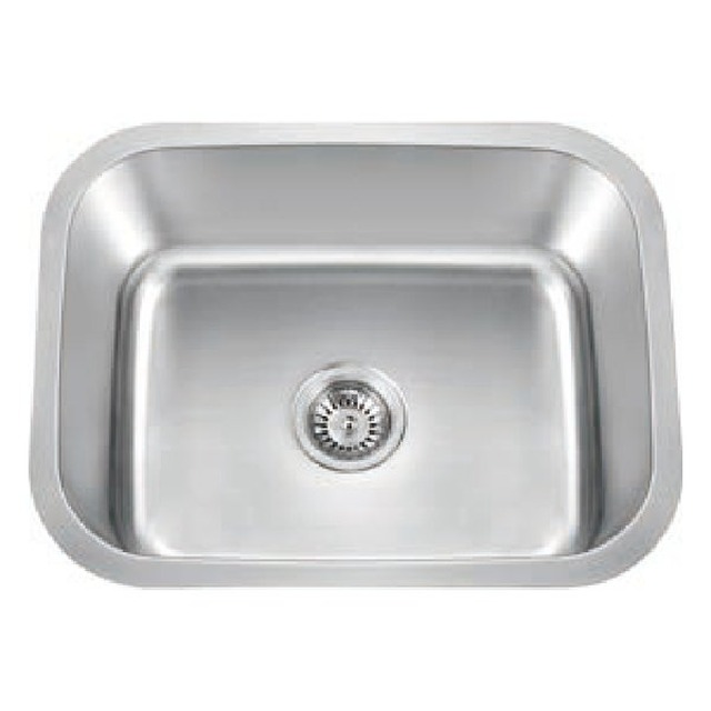 JOMOLA Pressed Stainless Steel Sink 304 Undermount Single Bowl | UPC