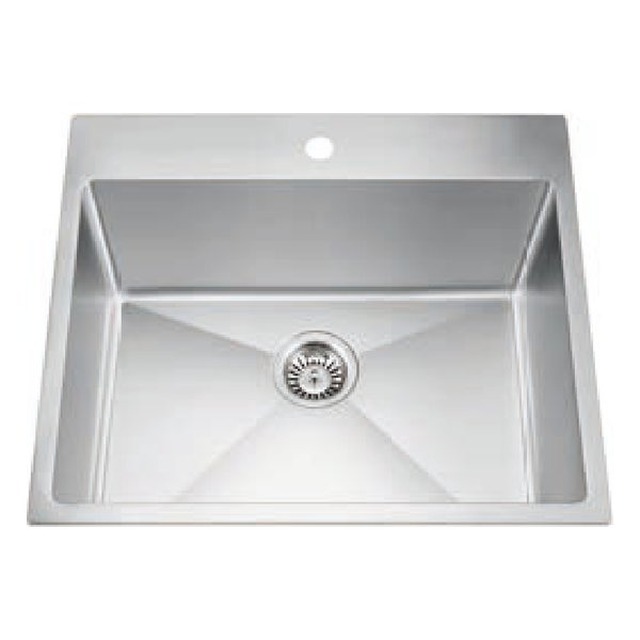 JOMOLA Handmade Stainless Steel Sink 25" x 22" Undermount Single Bowl