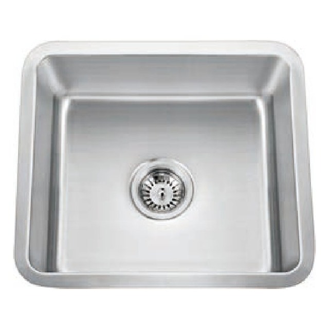 JOMOLA Pressed Stainless Steel Sink 304 Undermount Single Bowl 21" x 17 1/2"