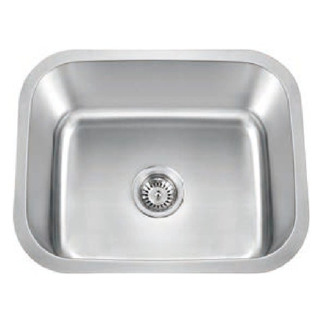 JOMOLA Undermount Pressed Stainless Steel Sink 304 Single Bowl 20" x 16"