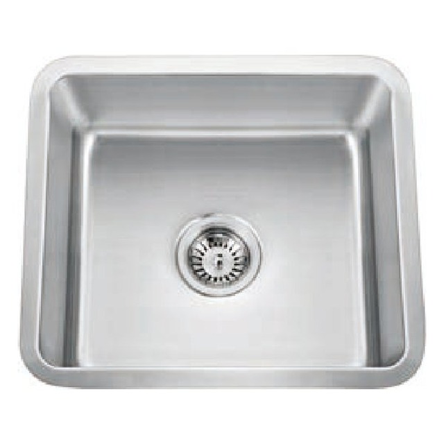 JOMOLA Pressed Stainless Steel Sink 19" x 17" Undermount Single Bowl | 304 Steel