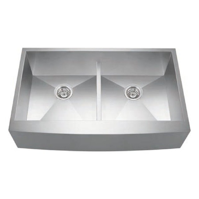 JOMOLA Handmade Stainless Steel Sink Double Bowl 304 Brushed | UPC
