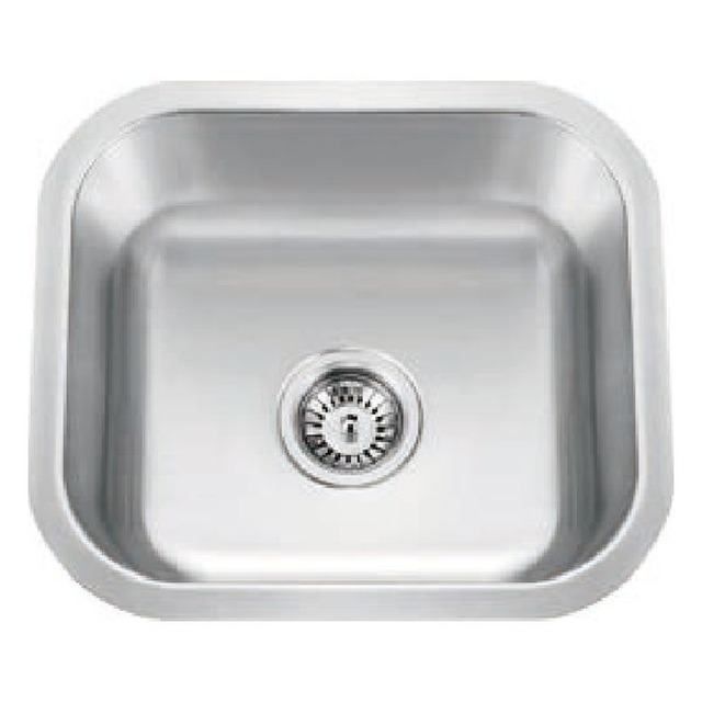JOMOLA Pressed Stainless Steel Sink 304 Undermount Single Bowl | 8" Deep | UPC