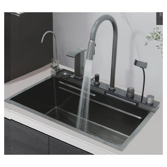 JOMOLA All-in-one Kitchen Sink Workstation 750x460mm | Hand-Drying Function