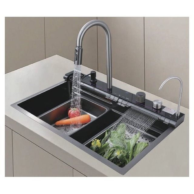 JOMOLA Kitchen Sink 750x460x220mm Adjustable Water Angle