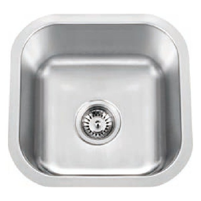 JOMOLA Pressed Stainless Steel Sink 16" x 16" Undermount | 304 Steel | UPC