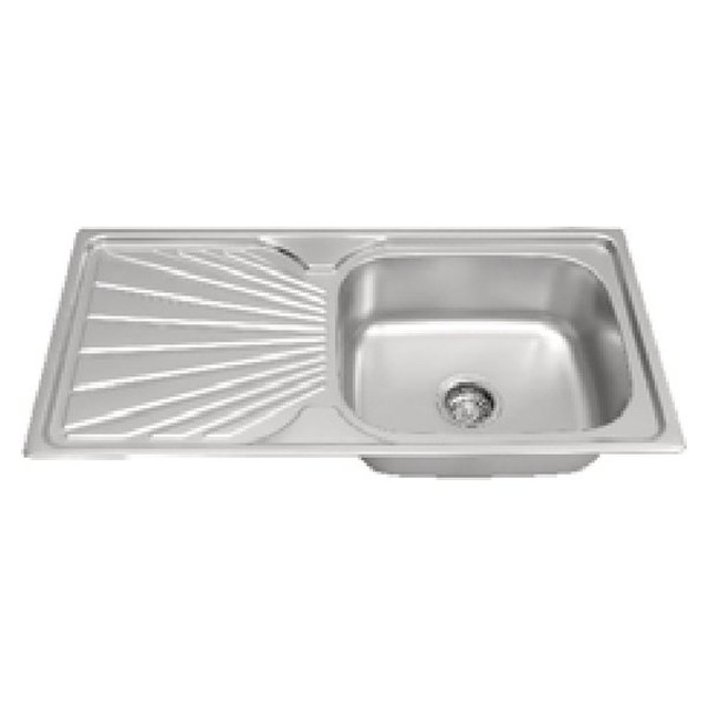 JOMOLA Punching Stainless Steel Sink 910 × 450 mm Integrated Drainboard