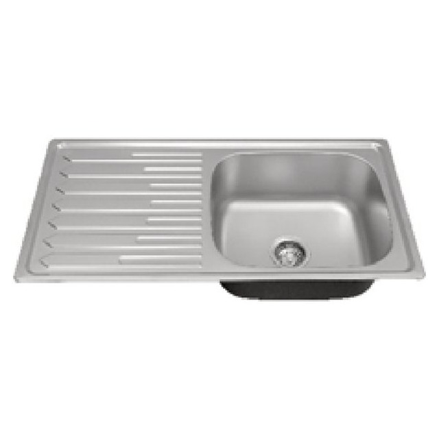 JOMOLA Punching Stainless Steel Sink 910x450mm Integrated Drainboard