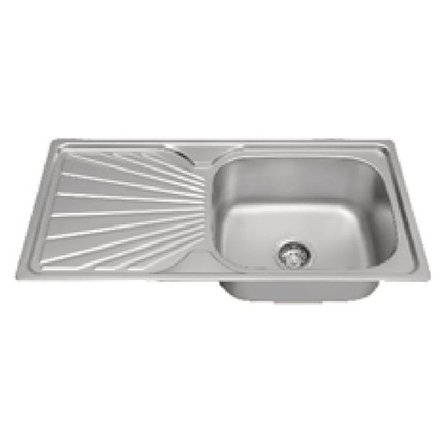 JOMOLA Punching Stainless Steel Sink 900x500mm Integrated Drainboard