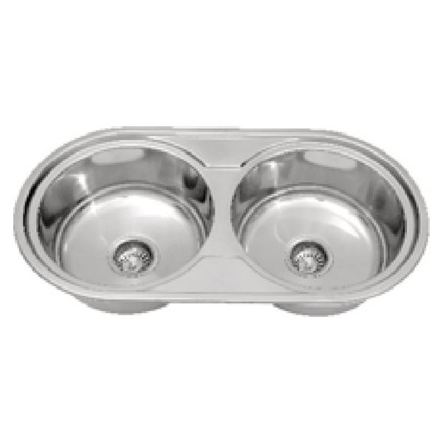 JOMOLA Double Bowl Punching Stainless Steel Sink 850x500mm | Kitchen Sink