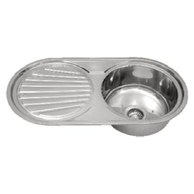 JOMOLA Punching Stainless Steel Sink 850x450mm Integrated Drainboard