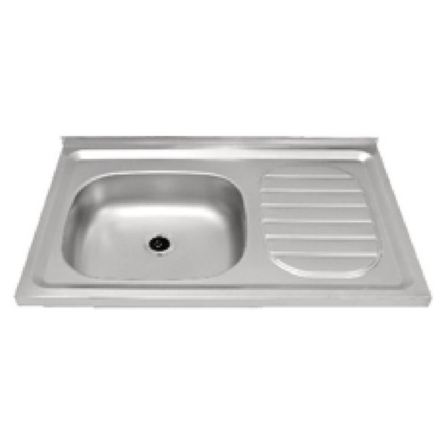 JOMOLA Punching Stainless Steel Sink 600x450mm Integrated Drainboard