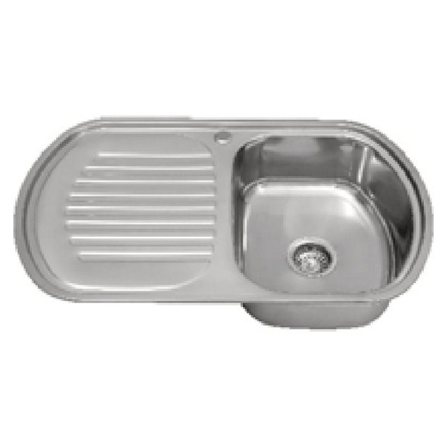 JOMOLA Punching Stainless Steel Sink 800x490mm Integrated Drainboard
