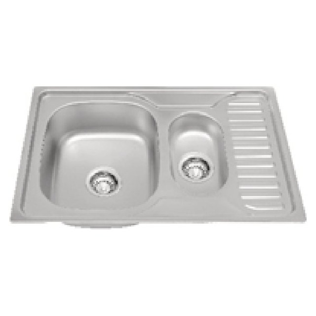 JOMOLA Double Bowl Punching Stainless Steel Sink 780x500mm | Kitchen Sink