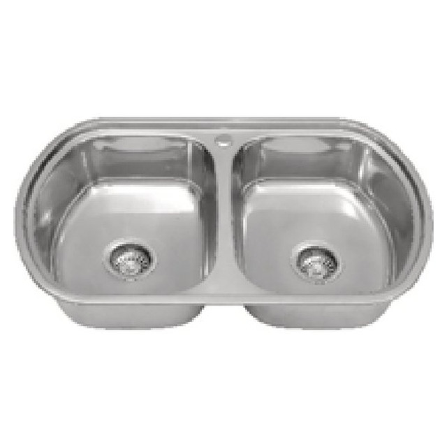 JOMOLA Double Bowl Punching Stainless Steel Sink 770x490mm | Kitchen Sink