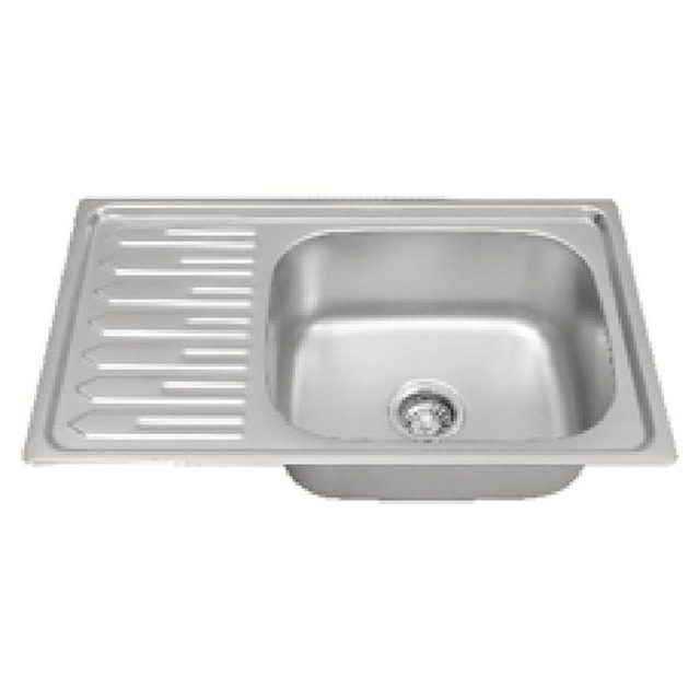 JOMOLA Punching Stainless Steel Sink 760x450mm Integrated Drainboard