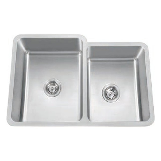 JOMOLA Double Bowl Pressed Stainless Steel Sink 304 | 32" x 21" | UPC