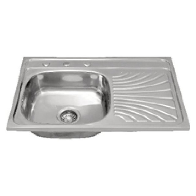 JOMOLA Punching Stainless Steel Sink 750 x 480 mm Integrated Drainboard