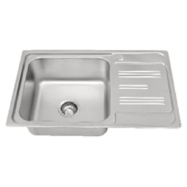JOMOLA Punching Stainless Steel Sink 750x450mm Integrated Drainboard