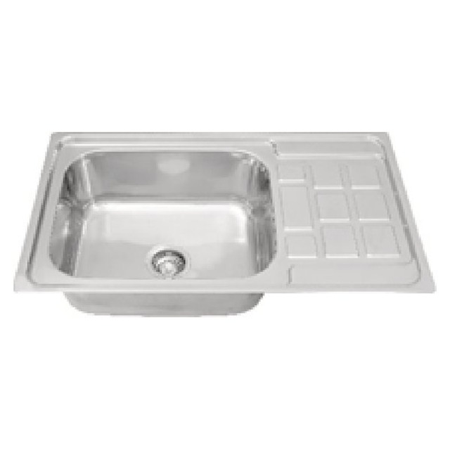 JOMOLA Punching Stainless Steel Sink 750x450mm Integrated Drainboard
