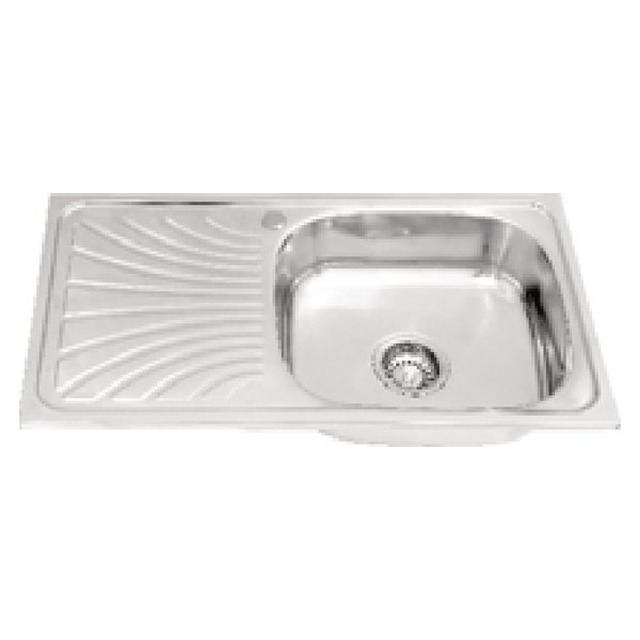 JOMOLA Punching Stainless Steel Sink 750 x 400 mm Integrated Drainboard