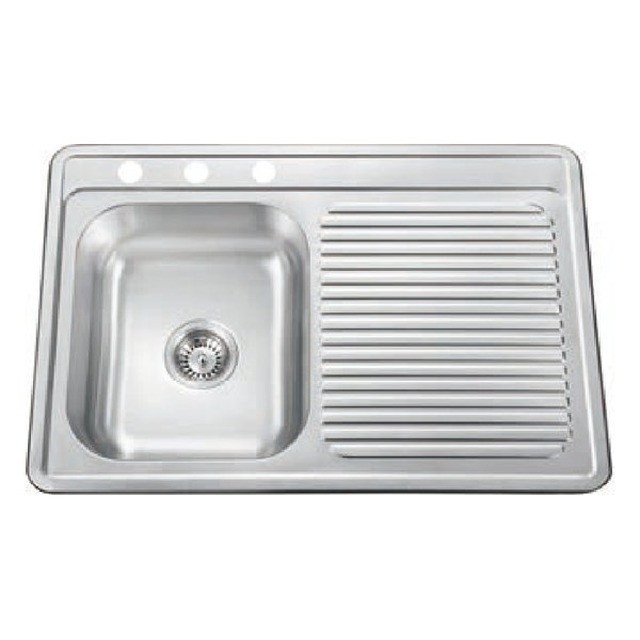 JOMOLA Pressed Stainless Steel Sink 304 Single Bowl 840x560mm
