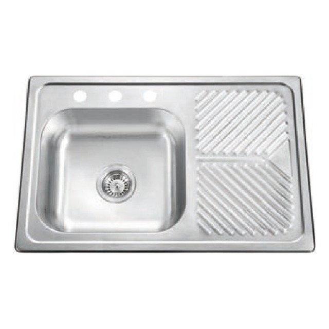 JOMOLA Pressed Stainless Steel Sink 304 Single Bowl 800x520mm | Satin Polish