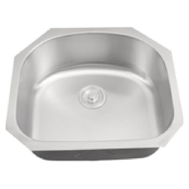 JOMOLA Single Bowl Punching Stainless Steel Sink 23 × 21 in Kitchen Sink