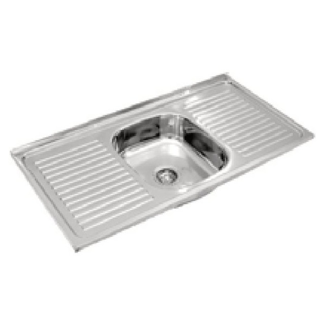 JOMOLA Punching Stainless Steel Sink 1200x500mm Integrated Drainboard