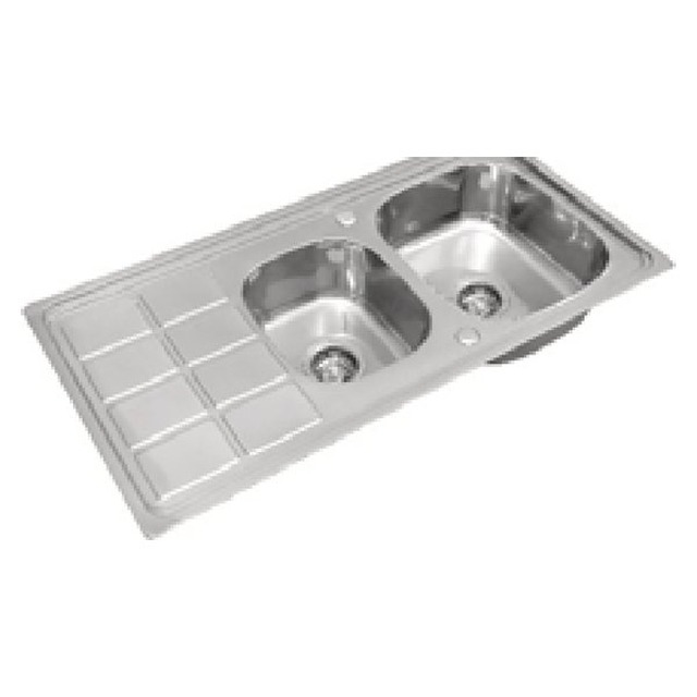JOMOLA Double Bowl Punching Stainless Steel Sink 1200x500mm | Kitchen Sink