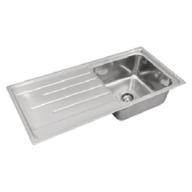 JOMOLA Punching Stainless Steel Sink 1000x460mm Integrated Drainboard