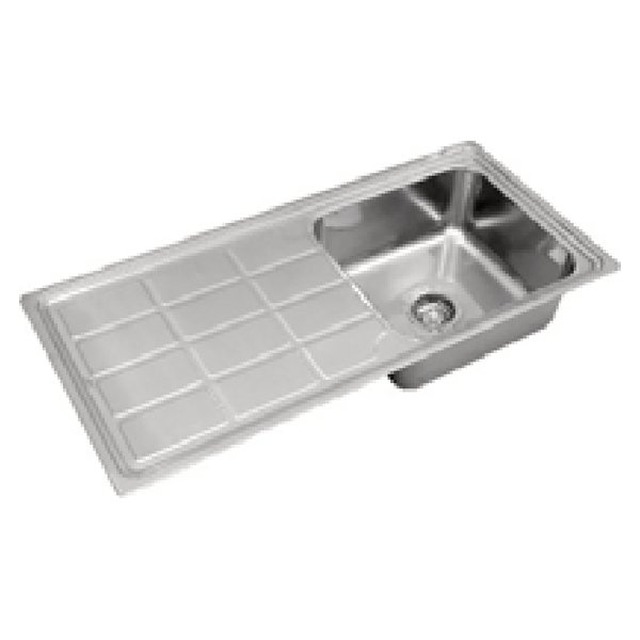 JOMOLA Punching Stainless Steel Sink 1000x460mm Integrated Drainboard