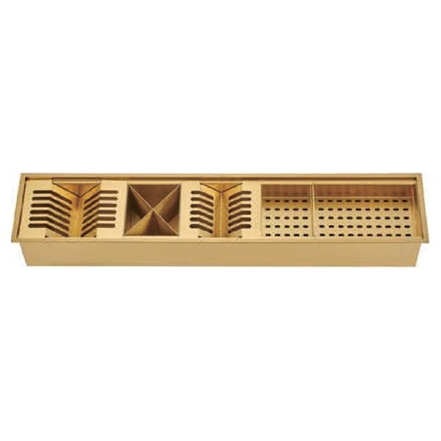 JOMOLA Hidden Undermount Sink 900x185mm Removable Draining Inserts | Bar Sink