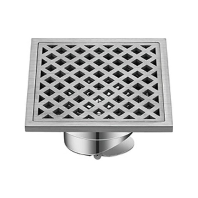 JOMOLA Stainless Steel Floor Drain 150x150mm Satin Finish | SUS 304