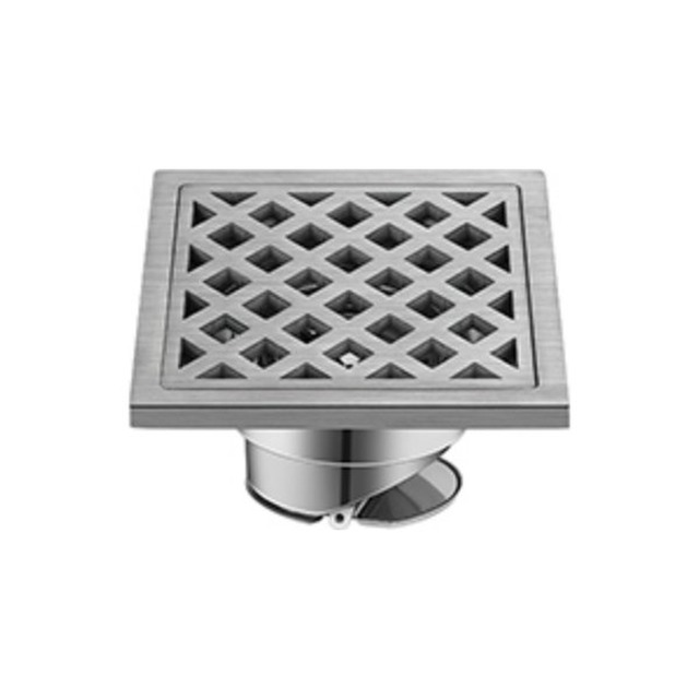 JOMOLA Stainless Steel Floor Drain 120x120mm Satin Finish | SUS 304