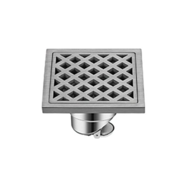 JOMOLA Stainless Steel Floor Drain 100x100mm Satin Finish | SUS 304
