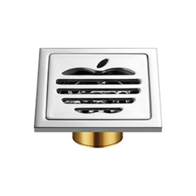 JOMOLA Square Floor Drain 100x100mm 201 Copper Polished
