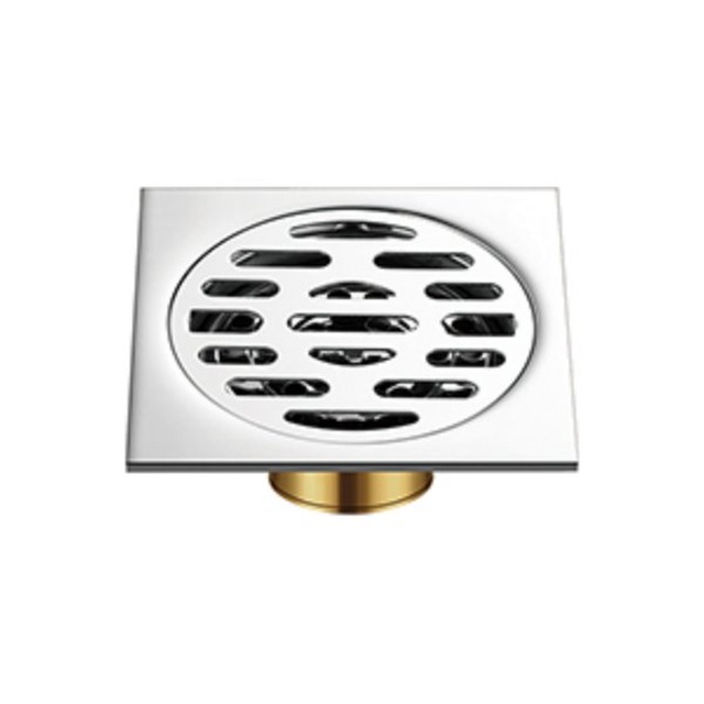 JOMOLA Polished 100x100mm Floor Drain | 201 Copper