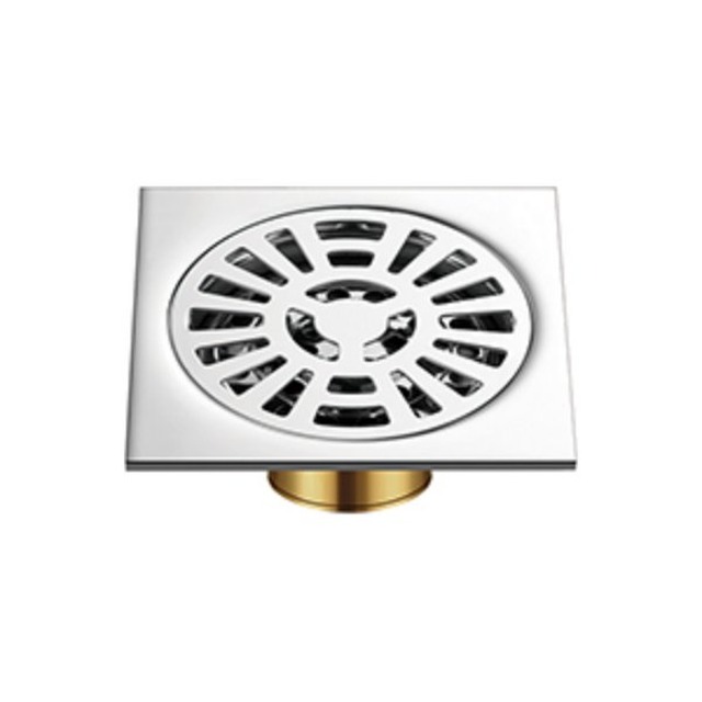 JOMOLA Polished 201 Copper Floor Drain 100x100mm | 3mm Thick