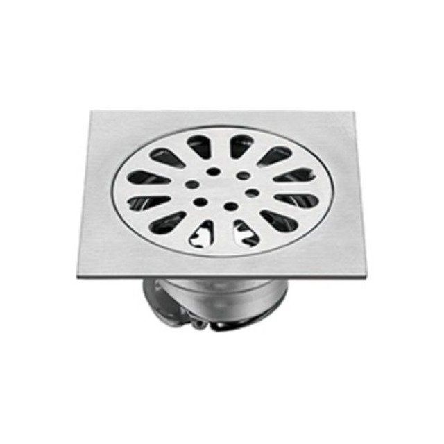 JOMOLA Stainless Steel Floor Drain 100x100mm Polished | SUS 304