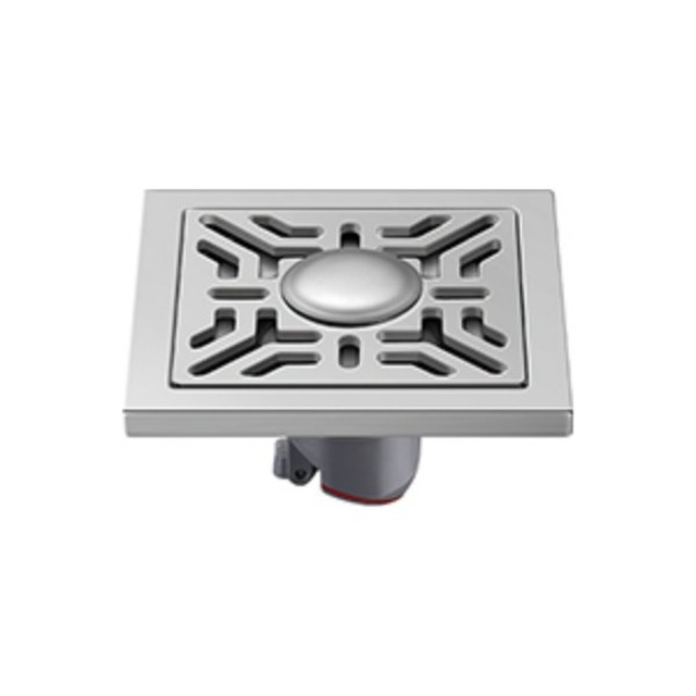 JOMOLA Stainless Steel Floor Drain 100x100mm Polished Finish