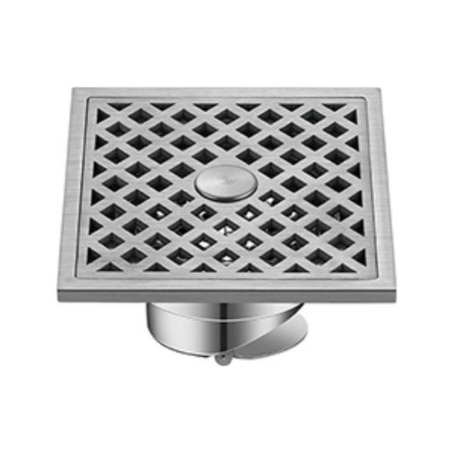JOMOLA Stainless Steel Floor Drain 150x150mm Satin Finish | SUS 304