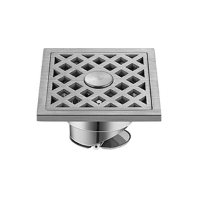 JOMOLA Stainless Steel Floor Drain 120x120mm Satin Finish | SUS 304