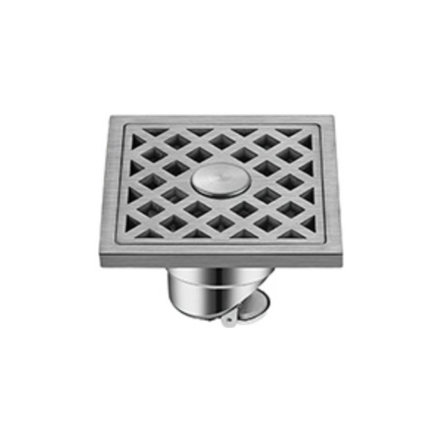 JOMOLA Stainless Steel Floor Drain 100x100mm Satin Finish | SUS 304