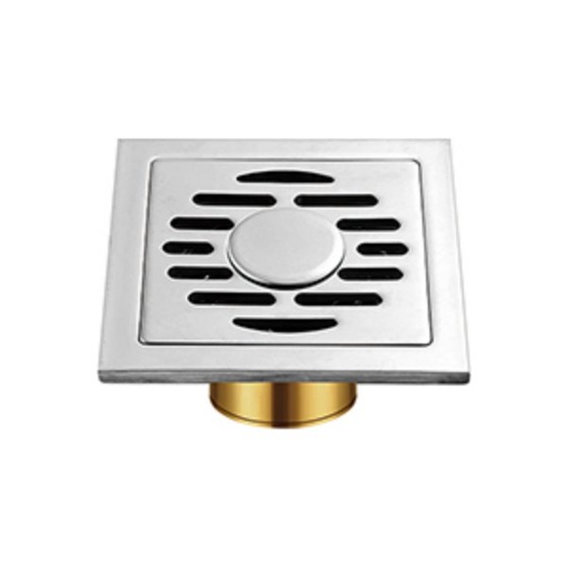 JOMOLA Polished 100x100mm Floor Drain | 201 Copper