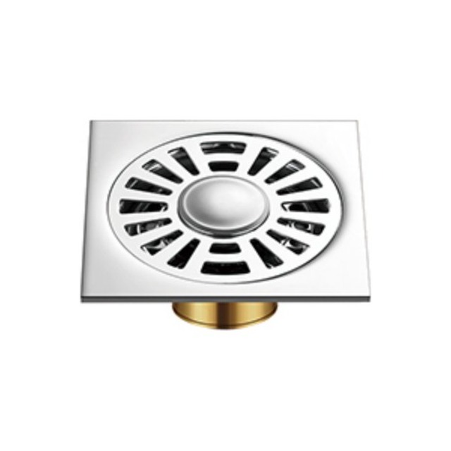 JOMOLA Polished 100x100mm Floor Drain | 201 Copper