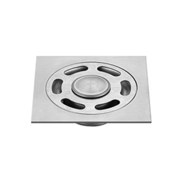 JOMOLA Stainless Steel Floor Drain 100x100mm Satin Finish | 201 Steel | 2
