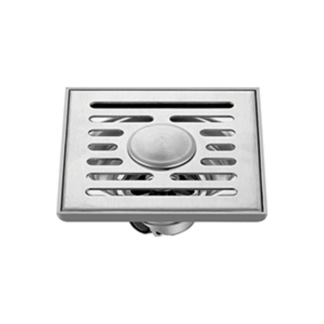 JOMOLA Stainless Steel Floor Drain 100x100mm Brushed Finish